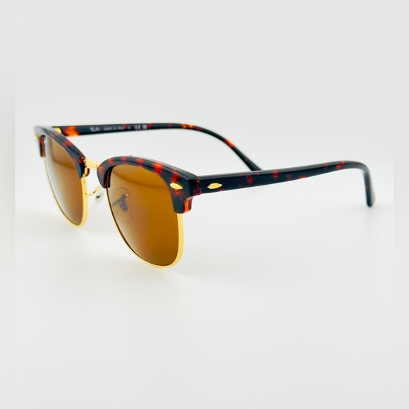 Ray-Ban ClubMaster Sunglasses RB3016 Polished Havana frame B15 Brown Lenses New! main image 15